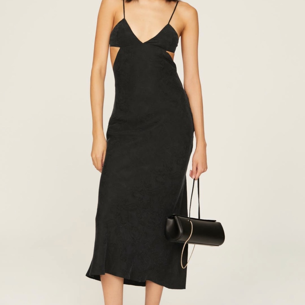 THIRD FORM - Paisley triangle midi dress